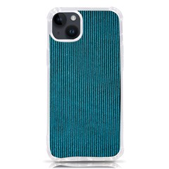 Blue Digital Fabric Iphone 14 Plus Tpu Uv Print Case