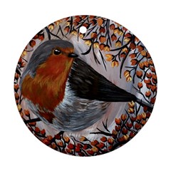 European Robin Ornament (round) by EireneSan