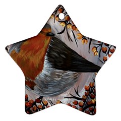 European Robin Ornament (star)