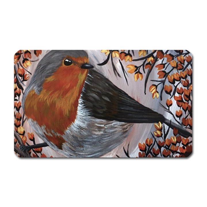 European robin Magnet (Rectangular)