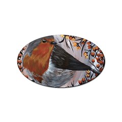 European Robin Sticker Oval (100 Pack) by EireneSan