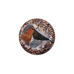 European robin Golf Ball Marker Front