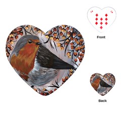 European Robin Playing Cards Single Design (heart) by EireneSan