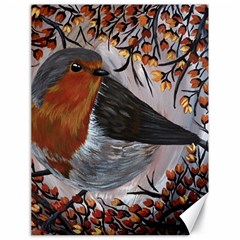 European Robin Canvas 18  X 24  by EireneSan