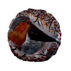 European Robin Standard 15  Premium Round Cushions by EireneSan