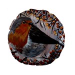 European robin Standard 15  Premium Round Cushions Front