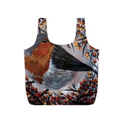 European Robin Full Print Recycle Bag (s) by EireneSan