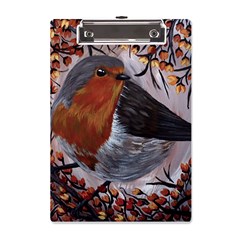 European Robin A5 Acrylic Clipboard by EireneSan