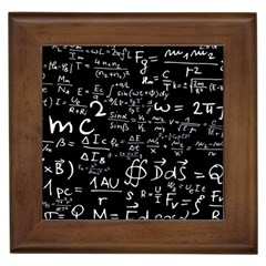 E=mc2 Text Science Albert Einstein Formula Mathematics Physics Framed Tile by uniart180623