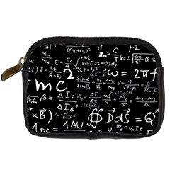 E=mc2 Text Science Albert Einstein Formula Mathematics Physics Digital Camera Leather Case by uniart180623