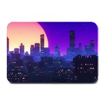 The Sun Night Music The City Background 80s, 80 s Synth Plate Mats 18 x12  Plate Mat