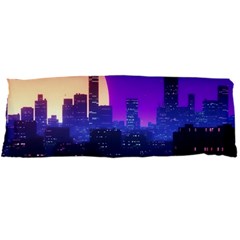 The Sun Night Music The City Background 80s, 80 s Synth Body Pillow Case Dakimakura (two Sides) by uniart180623