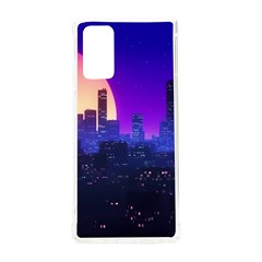 The Sun Night Music The City Background 80s, 80 s Synth Samsung Galaxy Note 20 Tpu Uv Case by uniart180623