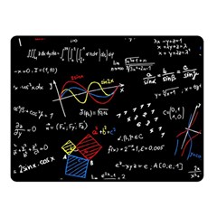 Black Background With Text Overlay Mathematics Formula Board Fleece Blanket (small) by uniart180623