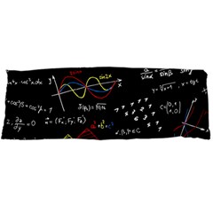 Black Background With Text Overlay Mathematics Formula Board Body Pillow Case Dakimakura (two Sides) by uniart180623