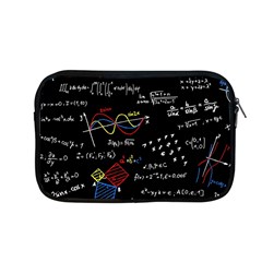 Black Background With Text Overlay Mathematics Formula Board Apple Macbook Pro 13  Zipper Case by uniart180623