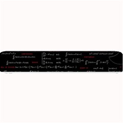 Black Background With Text Overlay Digital Art Mathematics Small Bar Mat by uniart180623