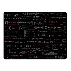 Black Background With Text Overlay Digital Art Mathematics Fleece Blanket (small) by uniart180623