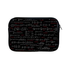 Black Background With Text Overlay Digital Art Mathematics Apple Ipad Mini Zipper Cases by uniart180623