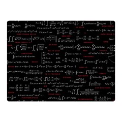 Black Background With Text Overlay Digital Art Mathematics Two Sides Premium Plush Fleece Blanket (mini) by uniart180623