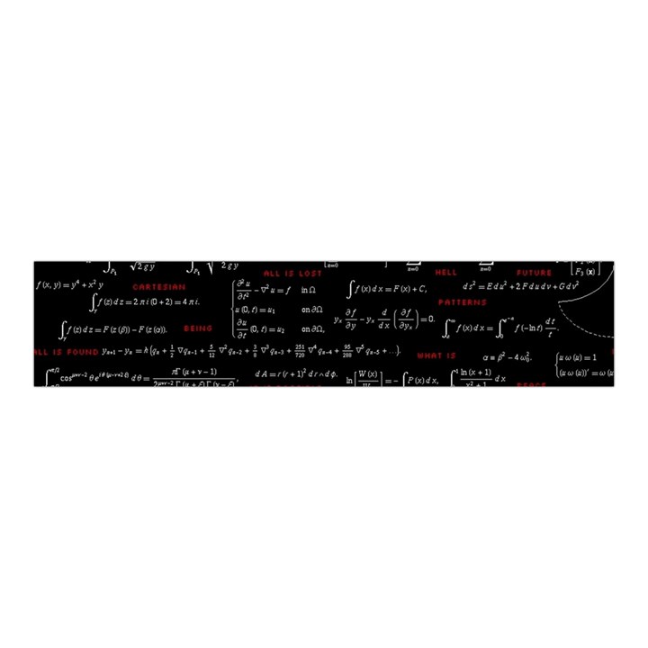 Black Background With Text Overlay Digital Art Mathematics Velvet Scrunchie