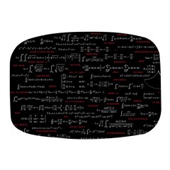 Black Background With Text Overlay Digital Art Mathematics Mini Square Pill Box by uniart180623