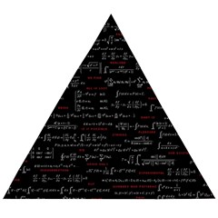 Black Background With Text Overlay Digital Art Mathematics Wooden Puzzle Triangle by uniart180623