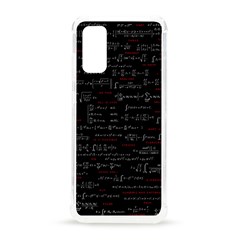 Black Background With Text Overlay Digital Art Mathematics Samsung Galaxy S20 6 2 Inch Tpu Uv Case by uniart180623