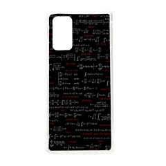 Black Background With Text Overlay Digital Art Mathematics Samsung Galaxy Note 20 Tpu Uv Case by uniart180623