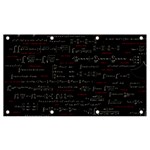 Black Background With Text Overlay Digital Art Mathematics Banner and Sign 7  x 4  Front