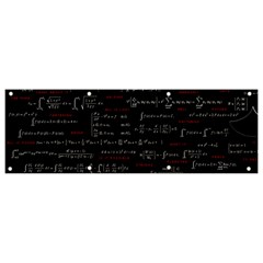 Black Background With Text Overlay Digital Art Mathematics Banner And Sign 9  X 3  by uniart180623