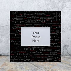 Black Background With Text Overlay Digital Art Mathematics White Box Photo Frame 4  X 6  by uniart180623