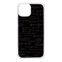 Black Background With Text Overlay Digital Art Mathematics Iphone 14 Tpu Uv Print Case by uniart180623