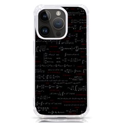 Black Background With Text Overlay Digital Art Mathematics Iphone 14 Pro Tpu Uv Print Case by uniart180623