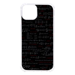 Black Background With Text Overlay Digital Art Mathematics Iphone 13 Tpu Uv Print Case by uniart180623