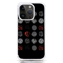 Black And Multicolored Polka Dot Artwork Digital Art Iphone 14 Pro Tpu Uv Print Case