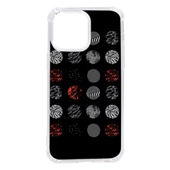 Black And Multicolored Polka Dot Artwork Digital Art Iphone 14 Pro Max Tpu Uv Print Case by uniart180623