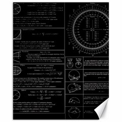 Black Background With Text Overlay Mathematics Trigonometry Canvas 16  X 20  by uniart180623