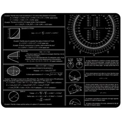 Black Background With Text Overlay Mathematics Trigonometry Fleece Blanket (medium) by uniart180623