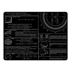 Black Background With Text Overlay Mathematics Trigonometry Fleece Blanket (small) by uniart180623