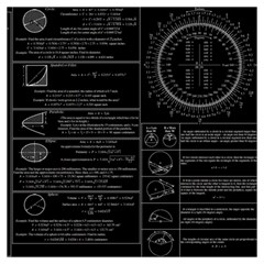 Black Background With Text Overlay Mathematics Trigonometry Lightweight Scarf  by uniart180623