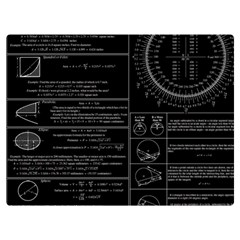 Black Background With Text Overlay Mathematics Trigonometry Premium Plush Fleece Blanket (extra Small) by uniart180623