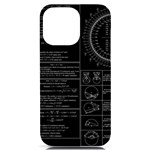 Black Background With Text Overlay Mathematics Trigonometry iPhone 14 Pro Max Black UV Print Case Front