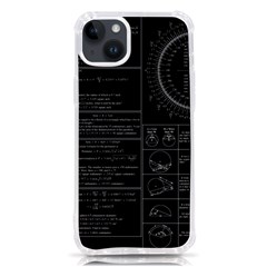 Black Background With Text Overlay Mathematics Trigonometry Iphone 14 Plus Tpu Uv Print Case by uniart180623