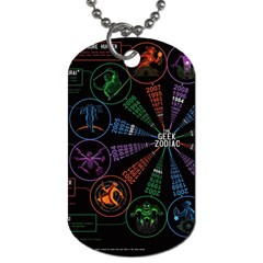 Zodiac Geek Dog Tag (one Side) by uniart180623