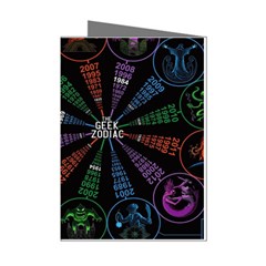 Zodiac Geek Mini Greeting Cards (pkg Of 8) by uniart180623