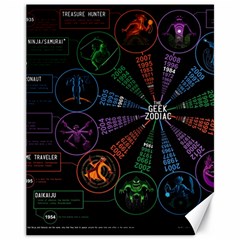 Zodiac Geek Canvas 11  X 14  by uniart180623