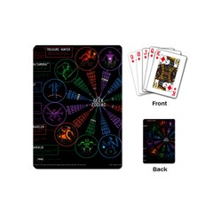 Zodiac Geek Playing Cards Single Design (mini) by uniart180623