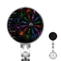 Zodiac Geek Stainless Steel Nurses Watch