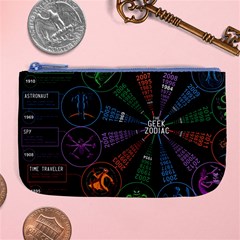 Zodiac Geek Large Coin Purse by uniart180623